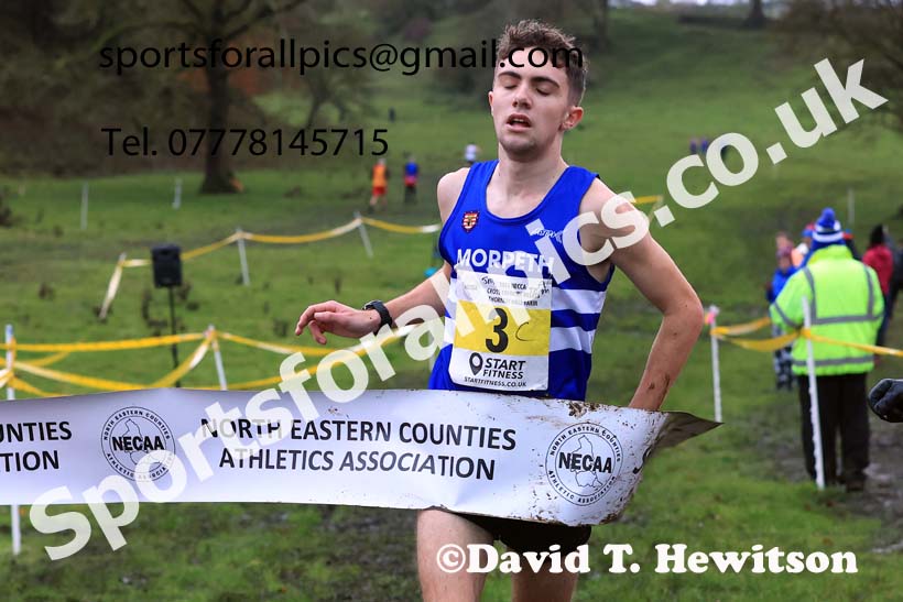 Junior Men and Masters Men 2023 NECAA Cross Country Relays, Thornley Hall Farm, Peterlee, County Durham. Photo: David T. Hewitson/Sports for All Pics
